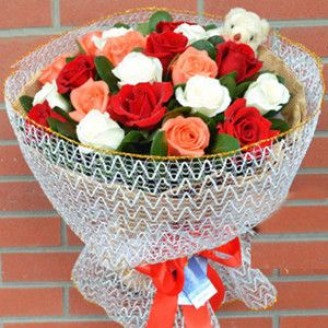 Bouquet of Rosy Affair Online flower delivery in Jaipur Delivery Jaipur, Rajasthan